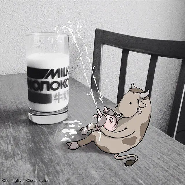 Il rajoute des petits personnages délirants dans des photos Instagram #5