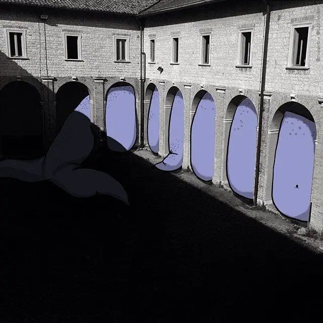 Il rajoute des petits personnages délirants dans des photos Instagram #60