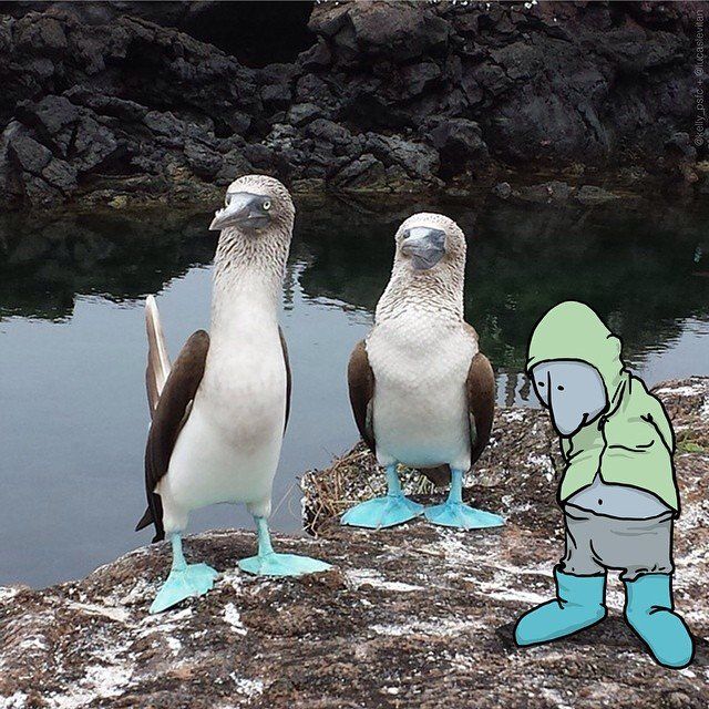 Il rajoute des petits personnages délirants dans des photos Instagram #64
