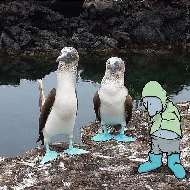 Il rajoute des petits personnages délirants dans des photos Instagram #64
