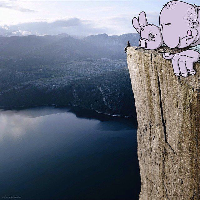 Il rajoute des petits personnages délirants dans des photos Instagram #18