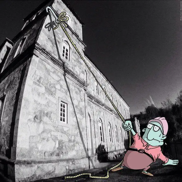 Il rajoute des petits personnages délirants dans des photos Instagram #22