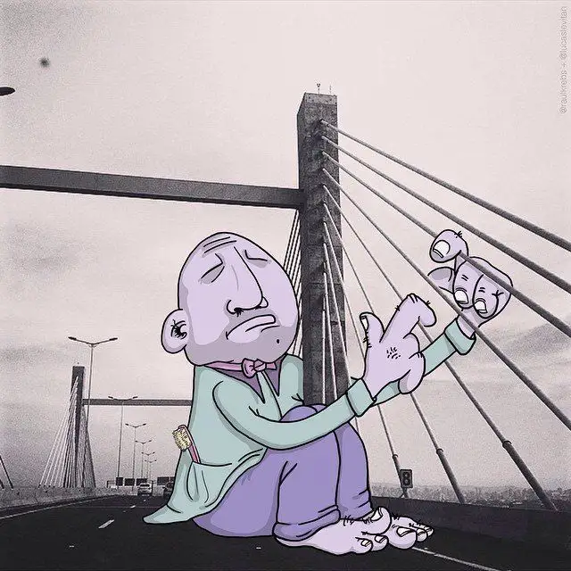 Il rajoute des petits personnages délirants dans des photos Instagram #17