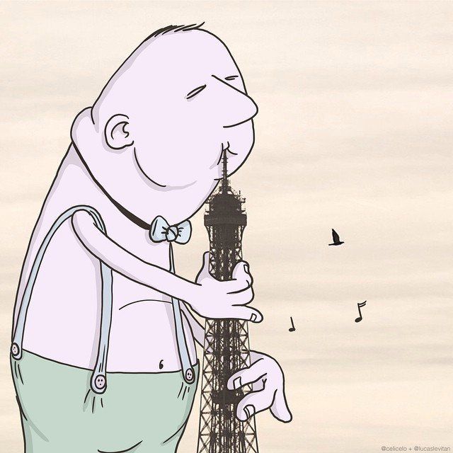 Il rajoute des petits personnages délirants dans des photos Instagram #24