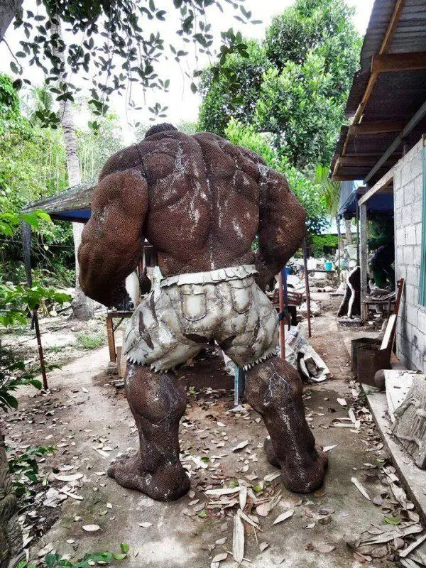 Hulk Ferraille grandeur nature 4 OldSteelArt pix geeks