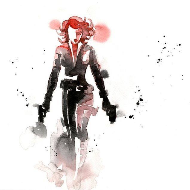 50 fabuleux portraits de Super Héros à l’aquarelle #27