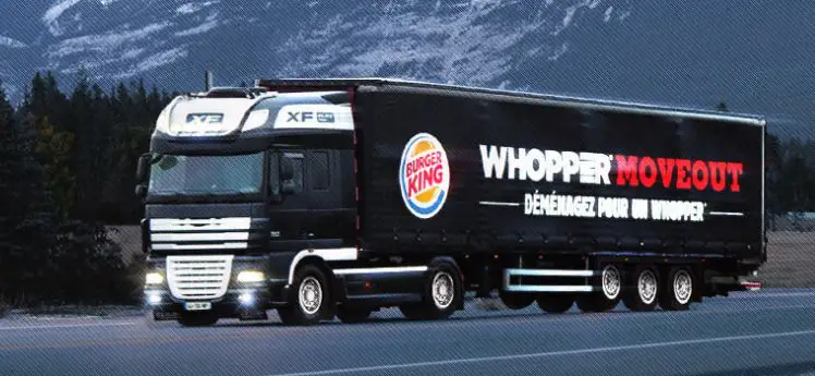 Burger King t’offre ton déménagement