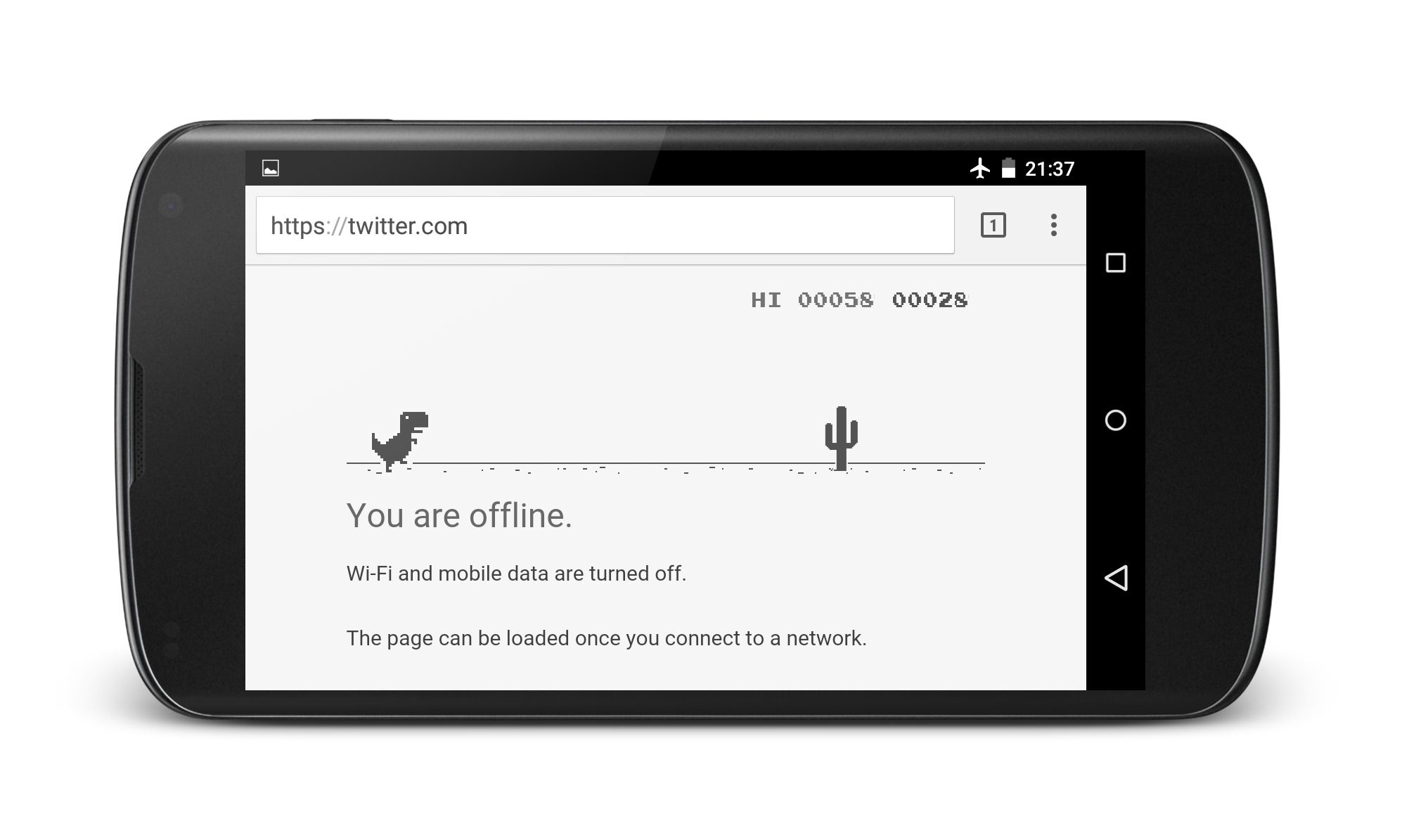 Un jeu caché dans le navigateur Google Chrome