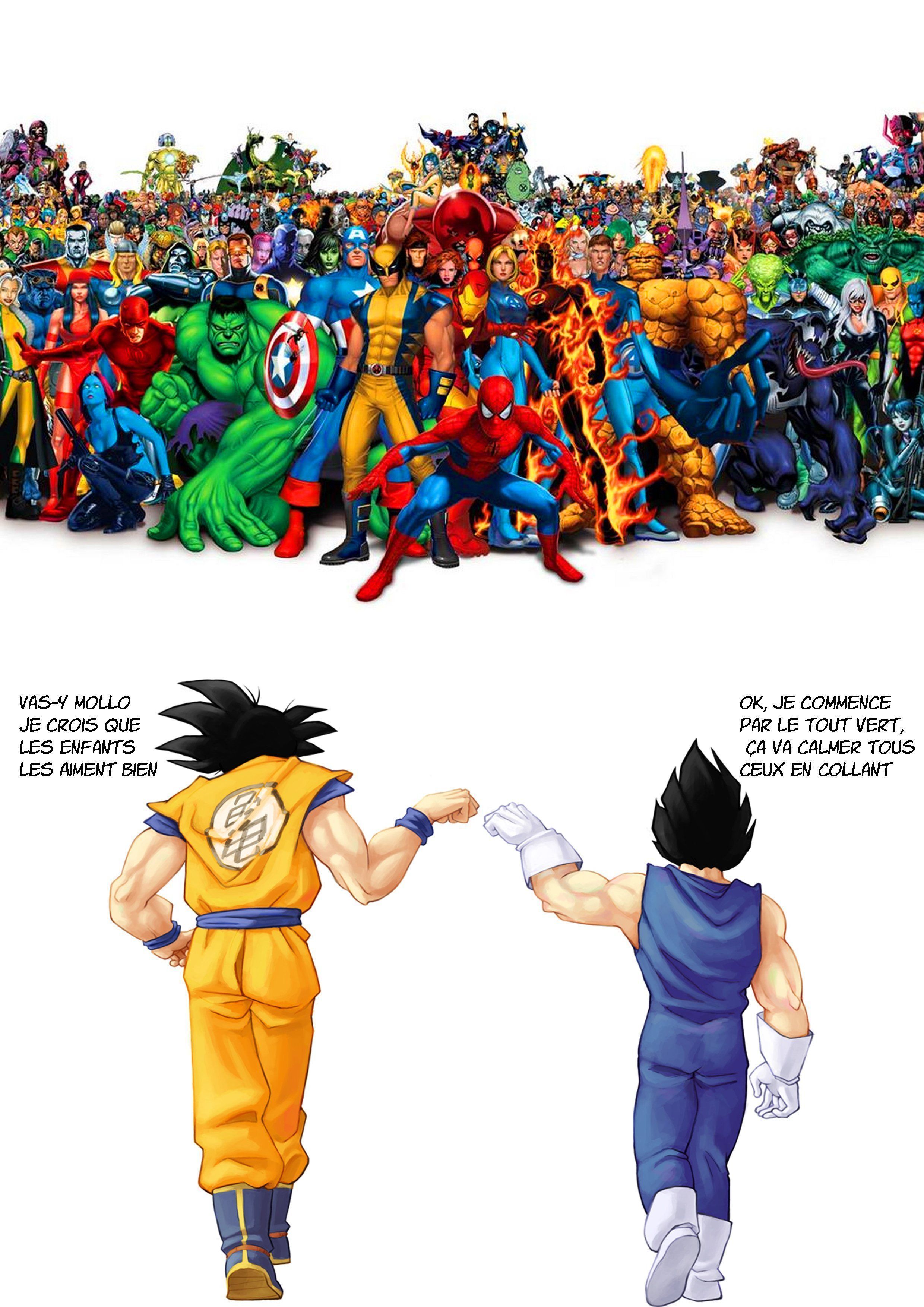 Sangoku VS Marvel : qui restera debout ?