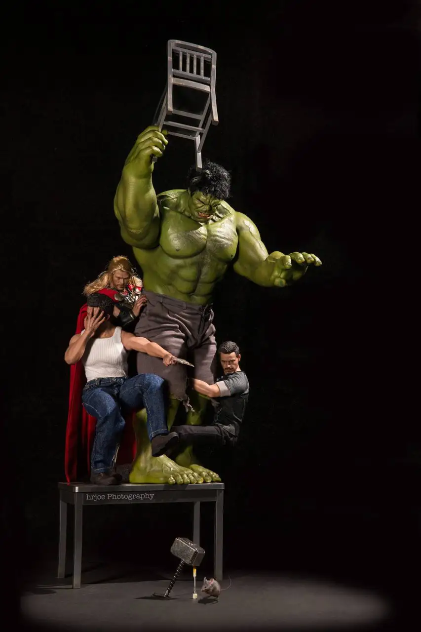 Il met en scène 90 photos de figurines Avengers X-Men Batman et Spider-Man #33