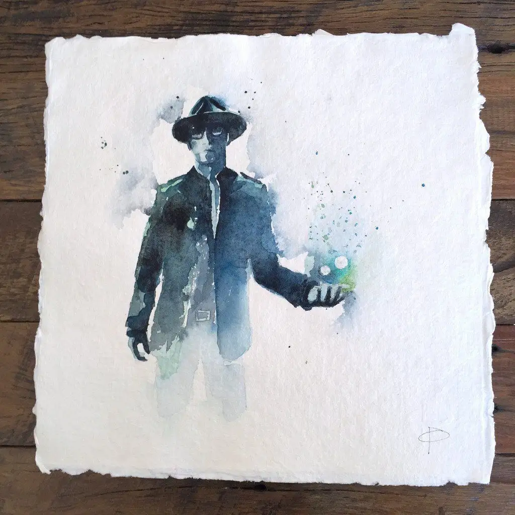 50 Fabuleux portraits de Super Héros à l’aquarelle #33