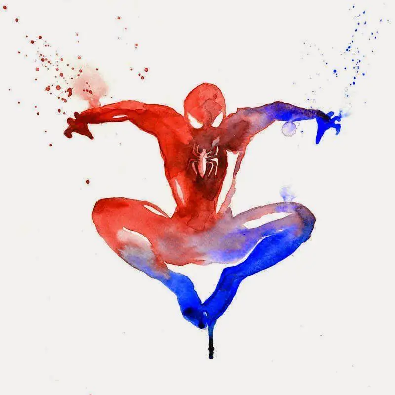 50 Fabuleux portraits de Super Héros à l’aquarelle #34