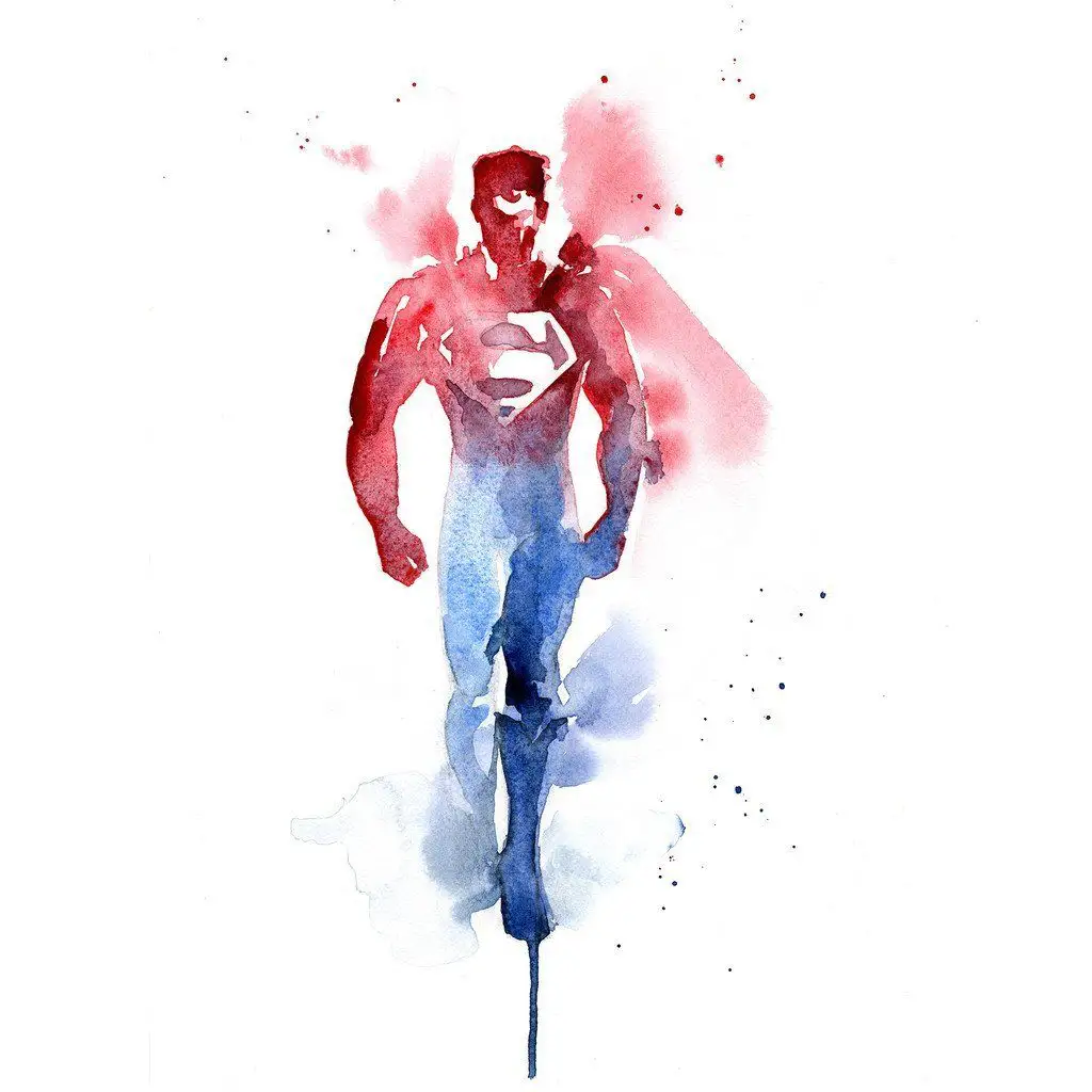 50 Fabuleux portraits de Super Héros à l’aquarelle #4