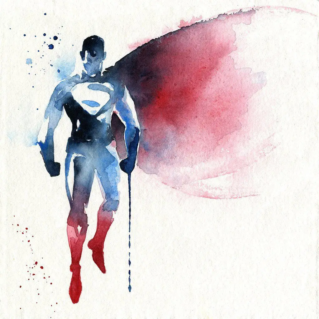 50 Fabuleux portraits de Super Héros à l’aquarelle #5