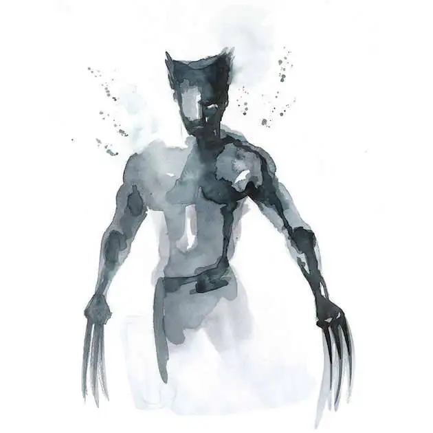 50 Fabuleux portraits de Super Héros à l’aquarelle #32