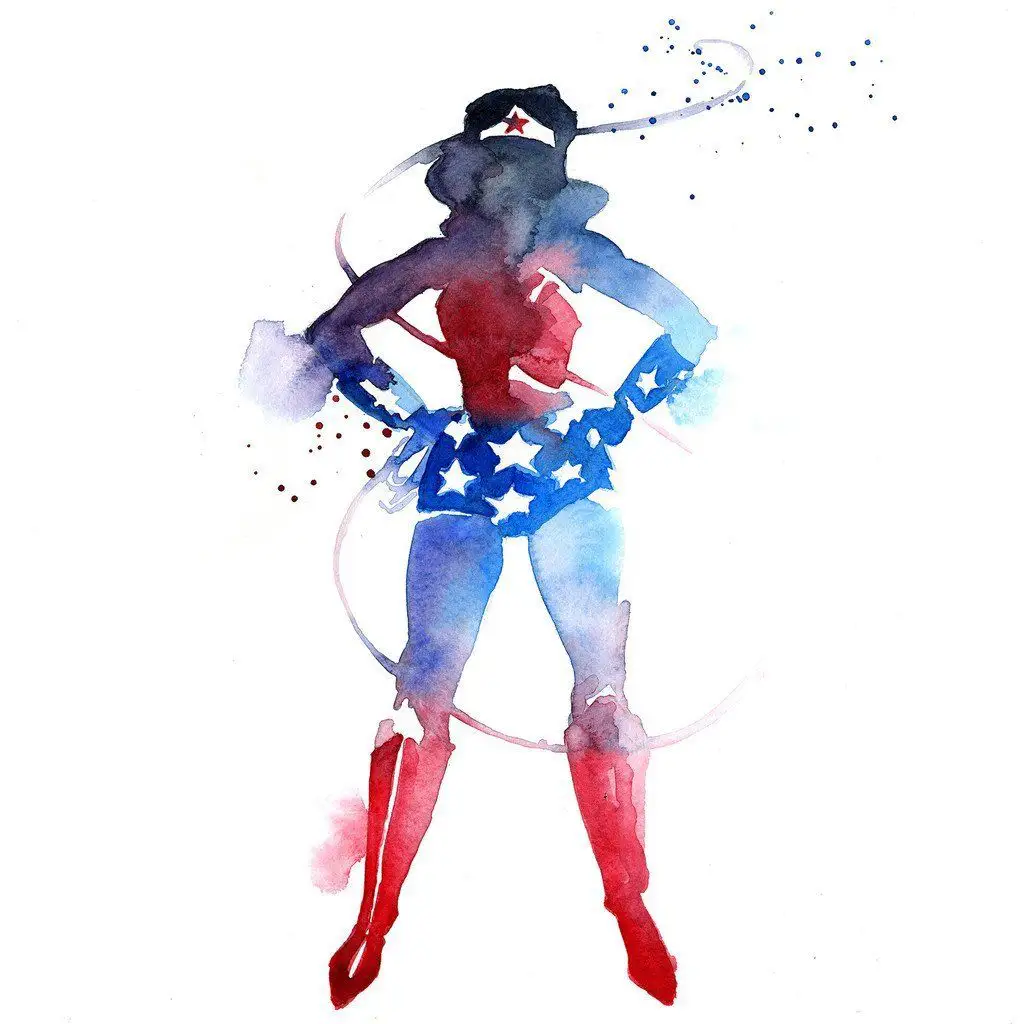 50 Fabuleux portraits de Super Héros à l’aquarelle #10