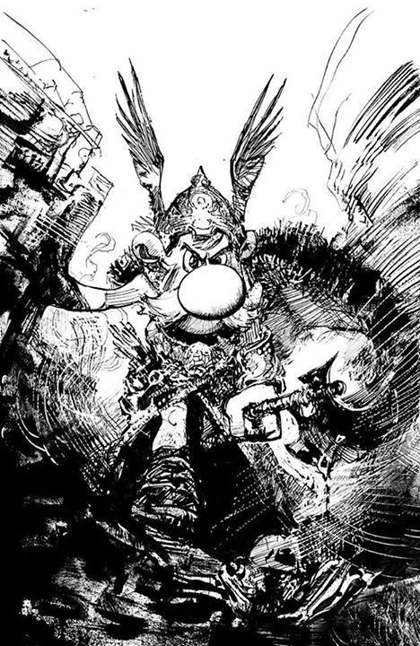 Bill Sienkiewicz dessine Astérix