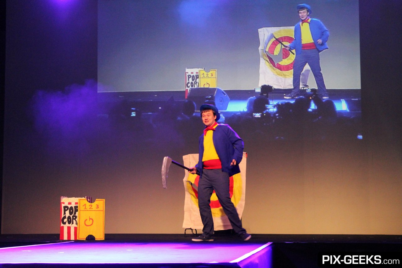 Jean Mineur qui nous a livré un plaidoyer pour la paix dans le monde cosplay !