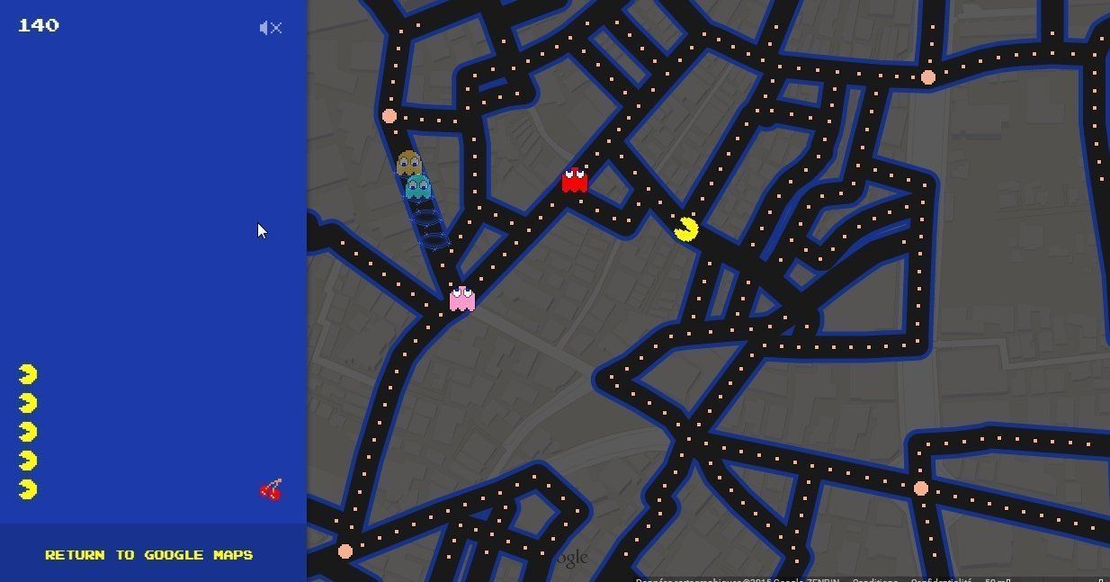 Jouez à Pac-Man dans Google Maps #3