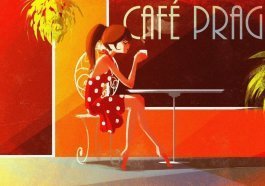 Cafe Prague -Concept Art - Photoshop - Julia Lullaby