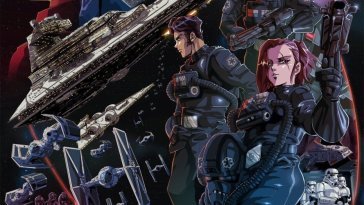 Le poster du film d'animation TIE fighter