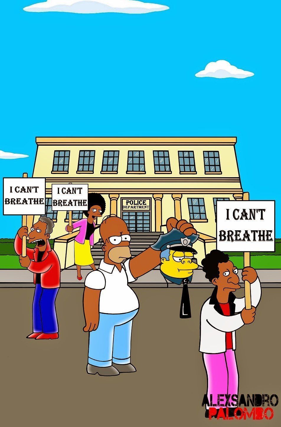 Un violent détournement des Simpsons pour lutter contre les exécutions policières #5