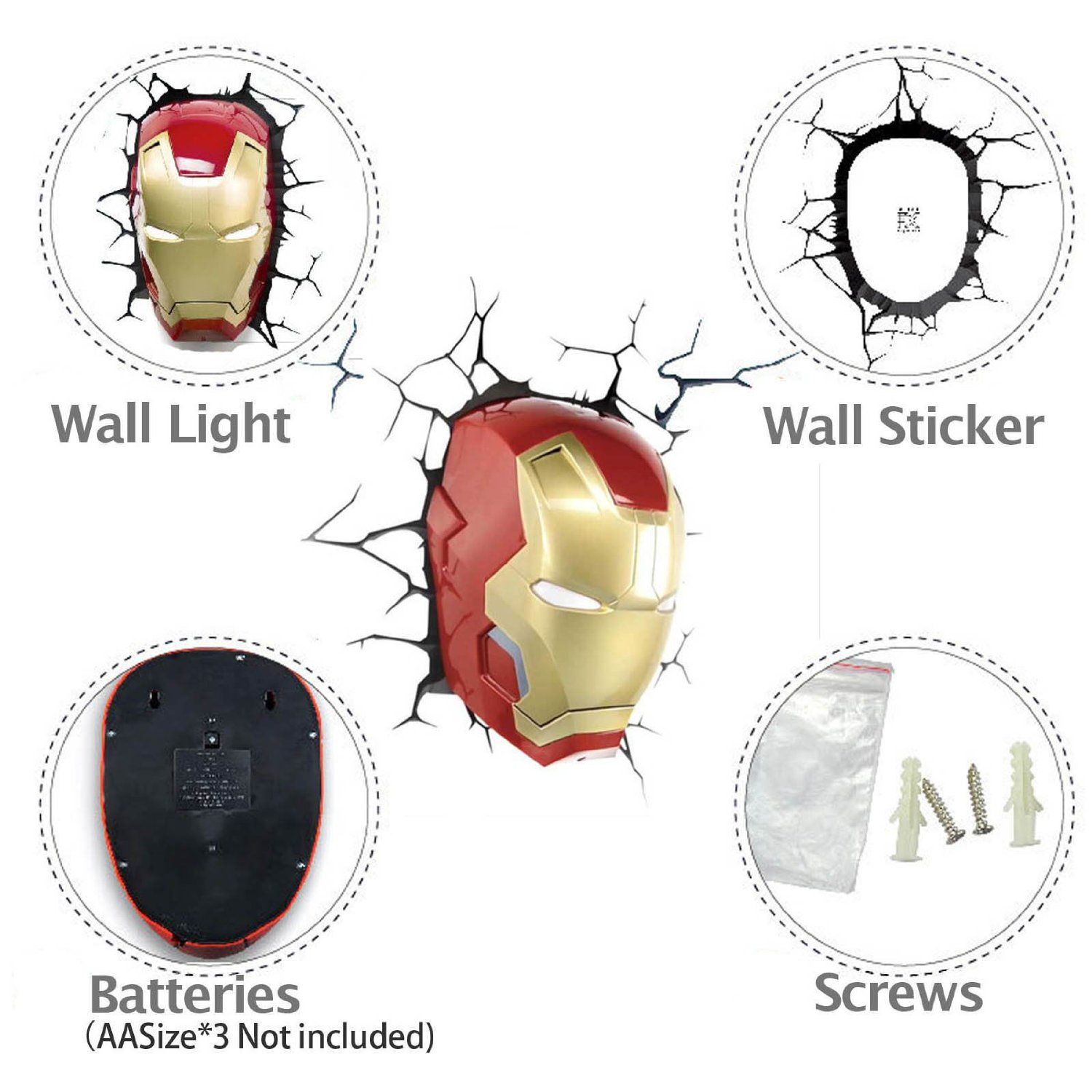 Ces incroyables lampes 3D murales Avengers, Spider-Man et Star Wars sortent des murs #71