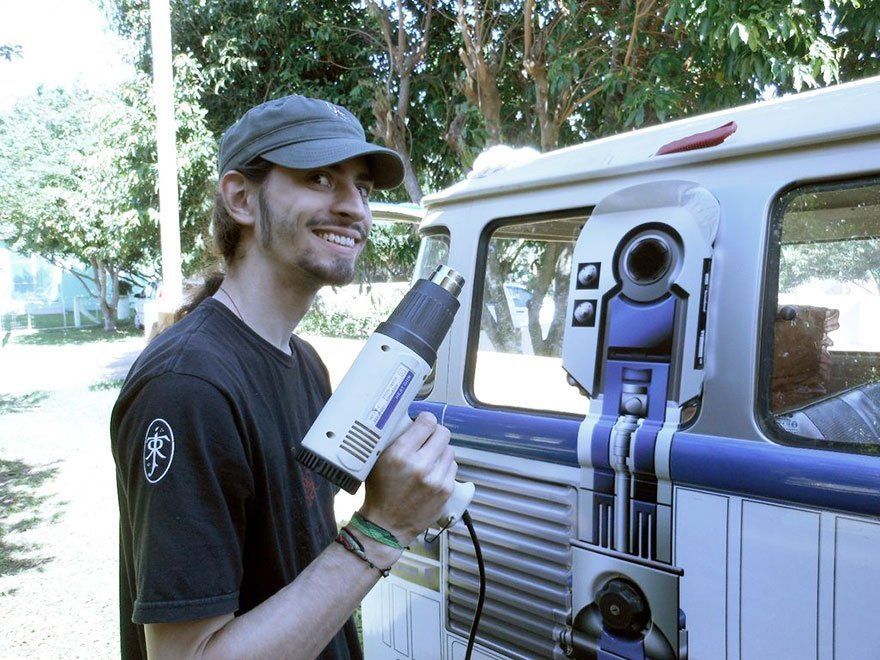 Il fabrique un Van Volkswagen R2-D2 #5