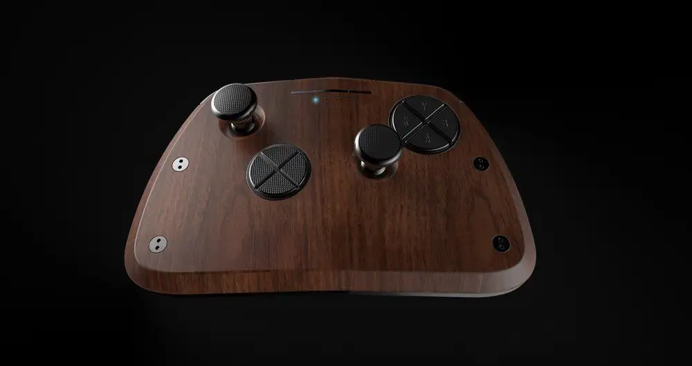 Kem studios manette bois noyer aluminium design