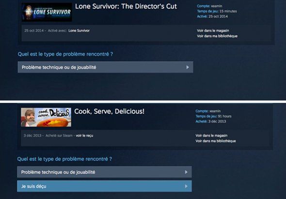 Steam permet désormais le remboursement des jeux vidéo #2