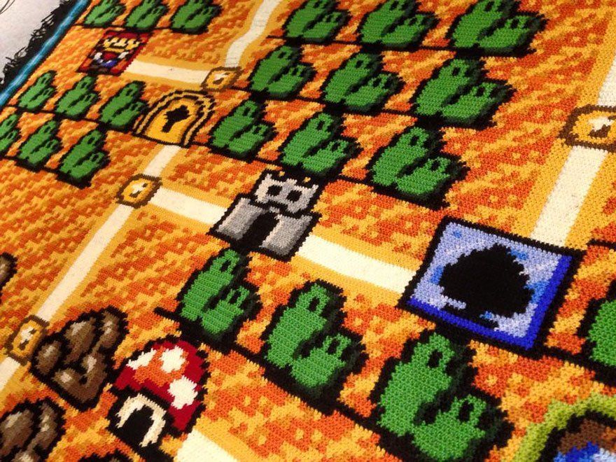 Ce fan a passé 6 ans à concevoir un plaid Super Mario 3 #2