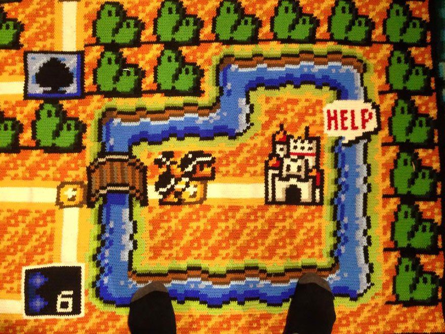 Ce fan a passé 6 ans à concevoir un plaid Super Mario 3 #6