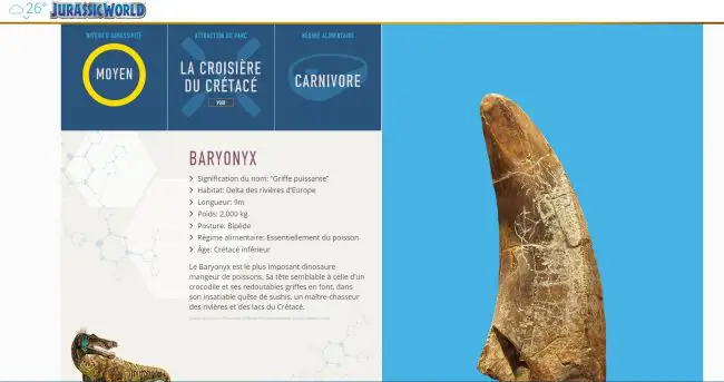 Jurassic World a son site internet, comme si le parc existait vraiment #6