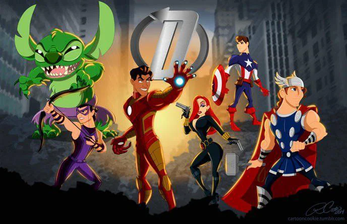 Quand les personnages Disney se déguisent en super-héros Marvel