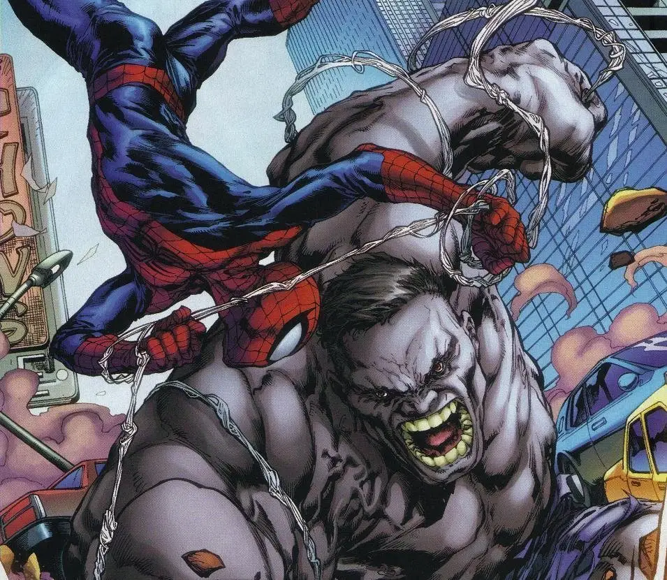 hulk spider-man gris grey new