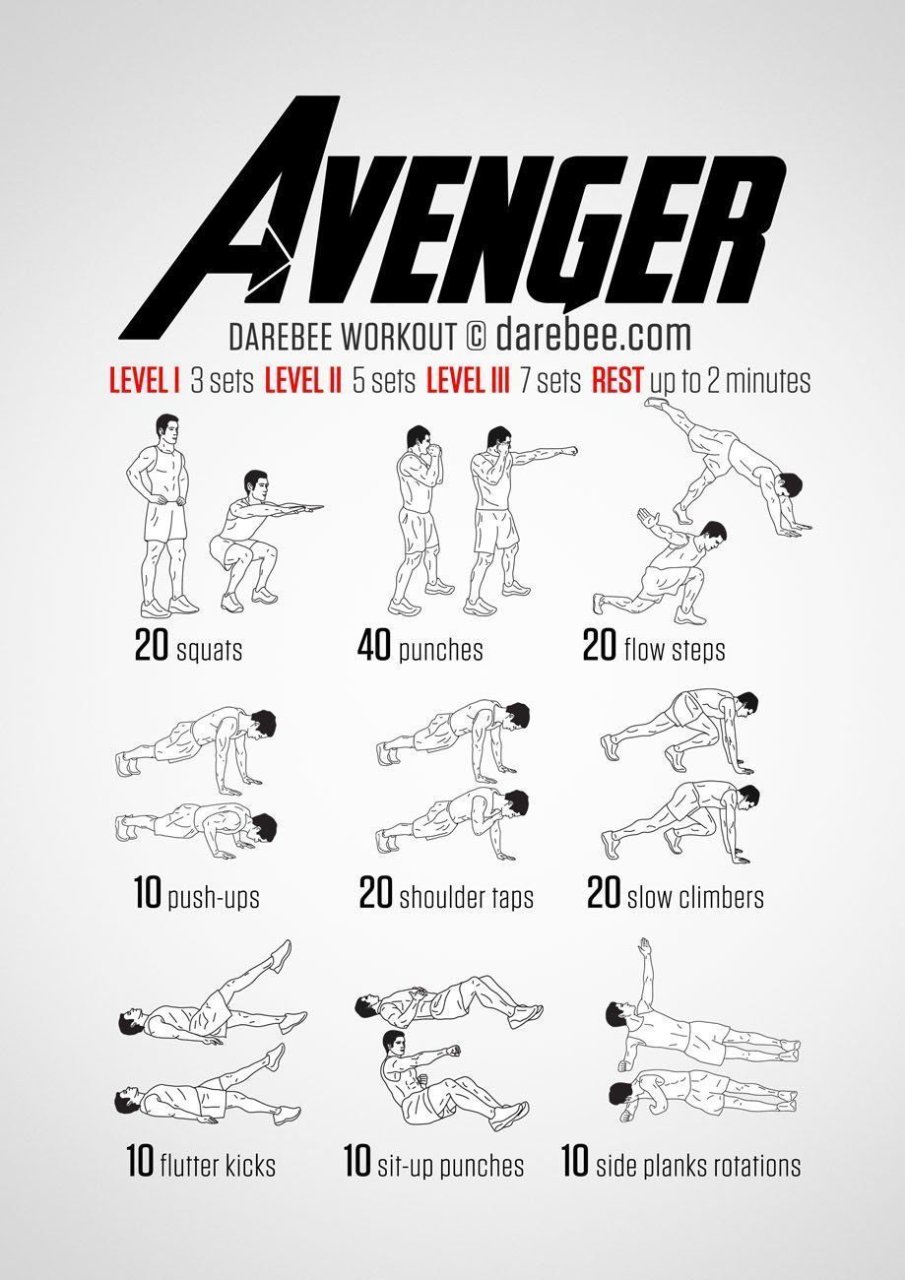 98 Exercices pour vous muscler comme un Super Héros #2