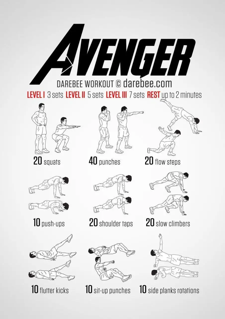 98 Exercices pour vous muscler comme un Super Héros #2