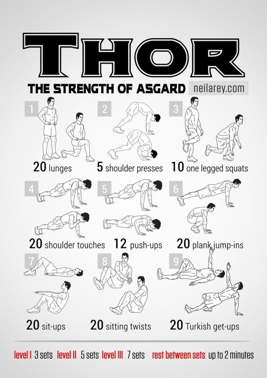 98 Exercices pour vous muscler comme un Super Héros #4