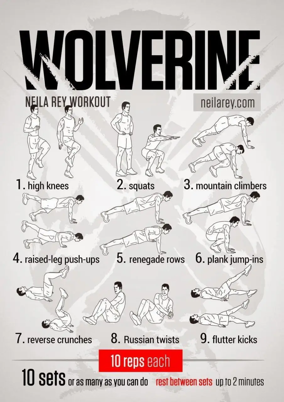 98 Exercices pour vous muscler comme un Super Héros #9