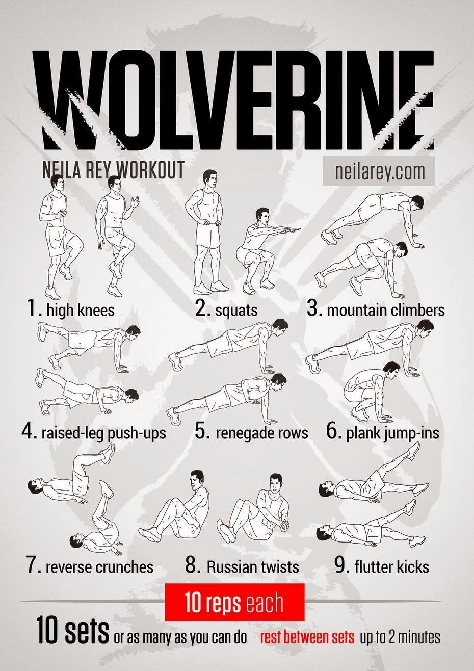 98 exercices pour vous muscler comme un Super Héros #9