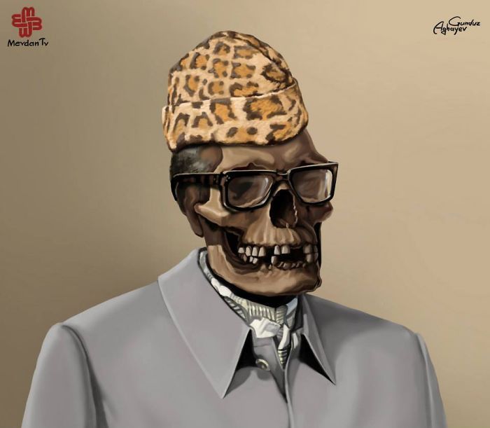 Just Leaders : des portraits effrayants des leaders de ce monde signés Gunduz Agayev #12