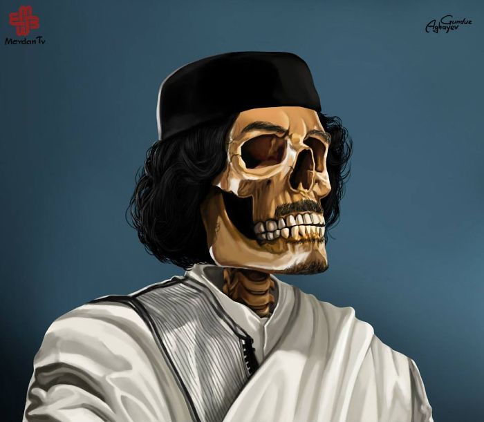 Just Leaders : des portraits effrayants des leaders de ce monde signés Gunduz Agayev #8