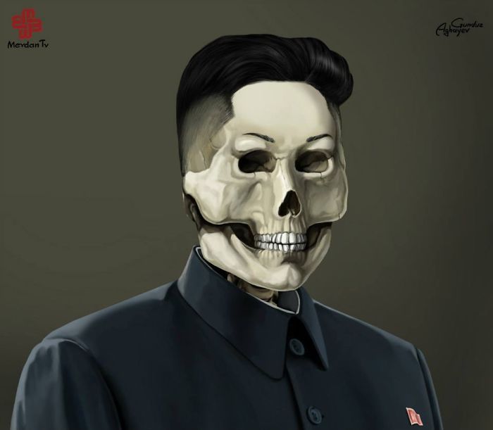 Just Leaders : des portraits effrayants des leaders de ce monde signés Gunduz Agayev #6