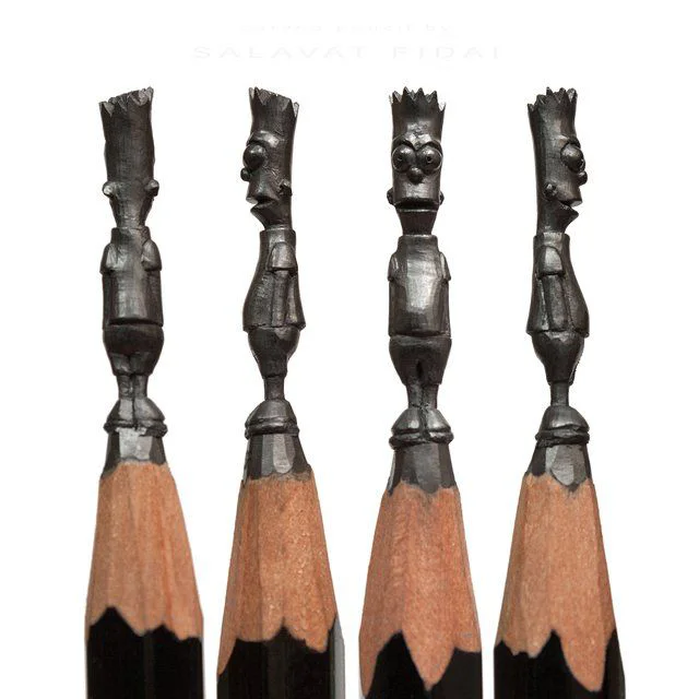 Salavat Fidai réalise de fabuleuses sculptures sur des mines de crayon