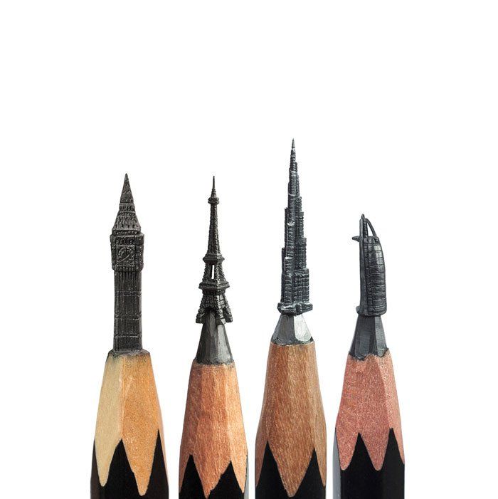 Salavat Fidai réalise de fabuleuses sculptures sur des mines de crayon #19