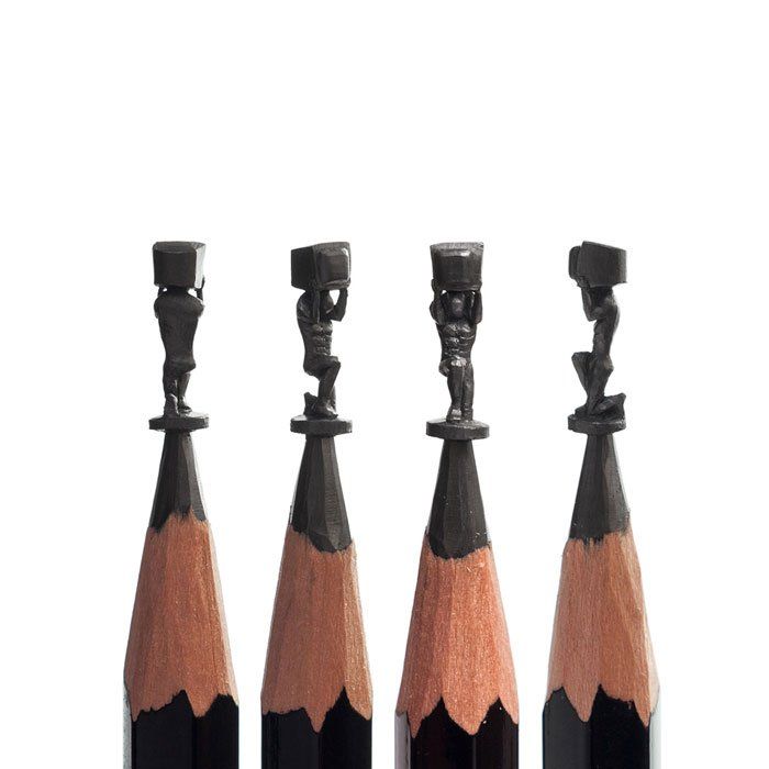 Salavat Fidai réalise de fabuleuses sculptures sur des mines de crayon #14