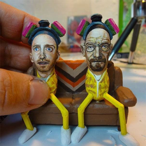 Il peint des personnages populaires sur des cacahuètes #8