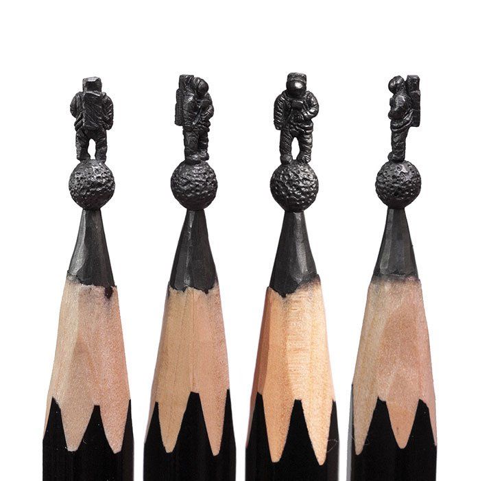 Salavat Fidai réalise de fabuleuses sculptures sur des mines de crayon #7