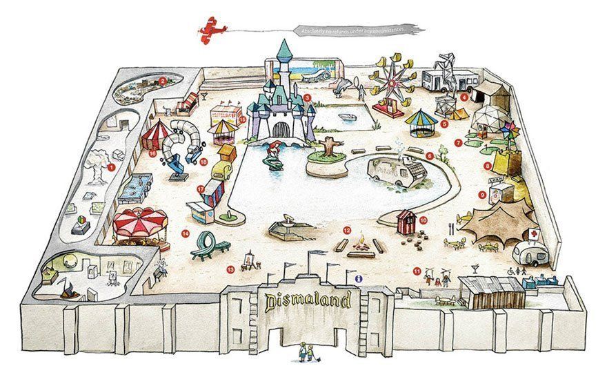 Banksy crée Dismaland, un parc d’attraction pour adultes #15