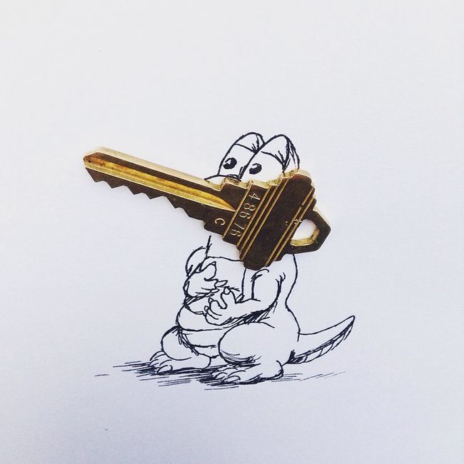 Mr Kiss détourne les objets du quotidien en dessins géniaux #9